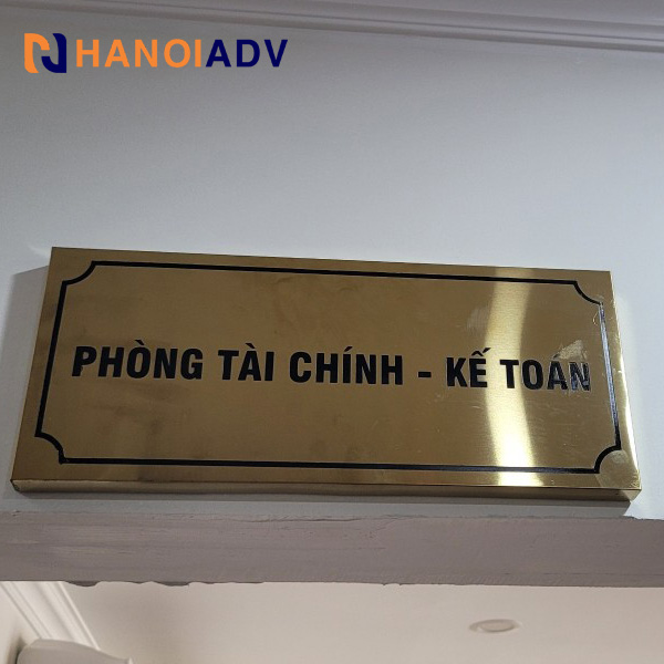 Bảng tên phòng inox sáng bóng – bền đẹp