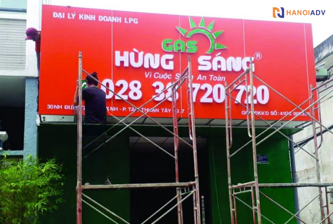 Thiết kế biển quảng cáo cửa hàng gas cần sáng tạo, độc đáo