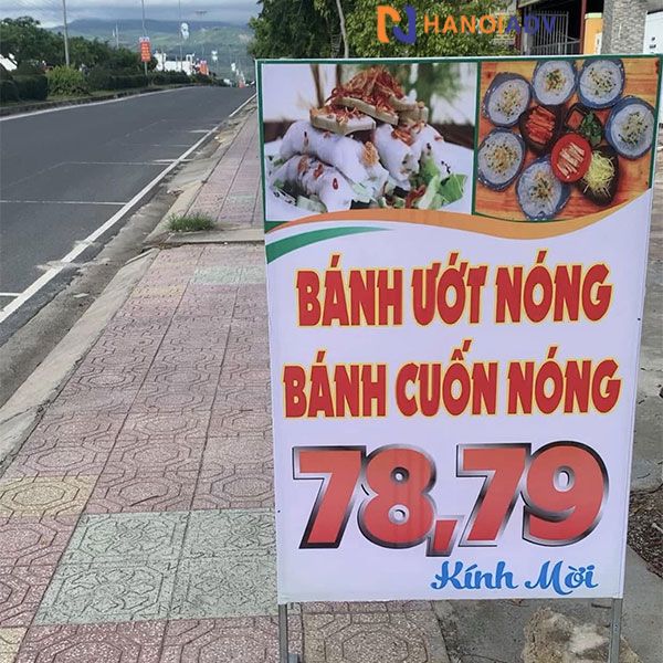 50 Mẫu biển quảng cáo cho cửa hàng bánh cuốn