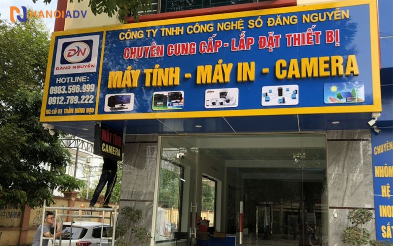 Biển quảng cáo cửa hàng kinh doanh máy tính, máy in, camera