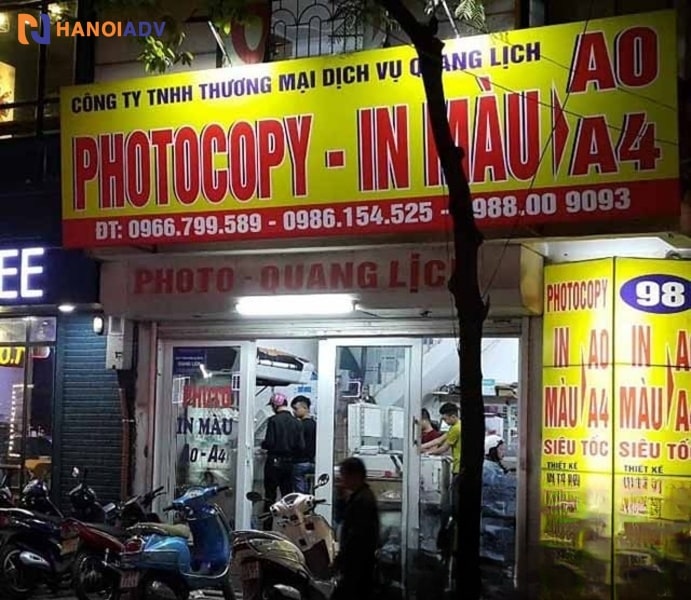 Bạt Hiflex: Giá thành rẻ, dễ thi công, phù hợp với biển quảng cáo ngoài trờ