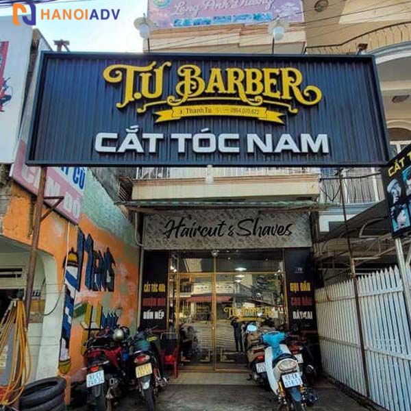 Biển Barber Shop chất ngầu - Độc đáo, ấn tượng