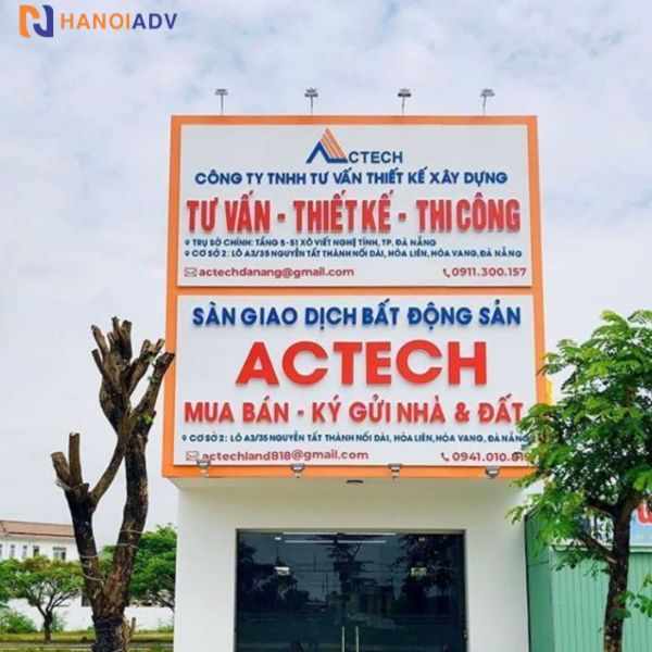 Các mẫu biển công ty xây dựng bền đẹp nhất năm 2025