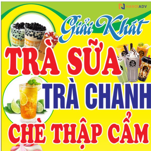 Biển quảng cáo nước giải khát đơn giản, giá rẻ