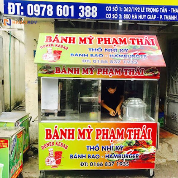 Biển quảng cáo bánh mỳ đơn giản bắt mắt