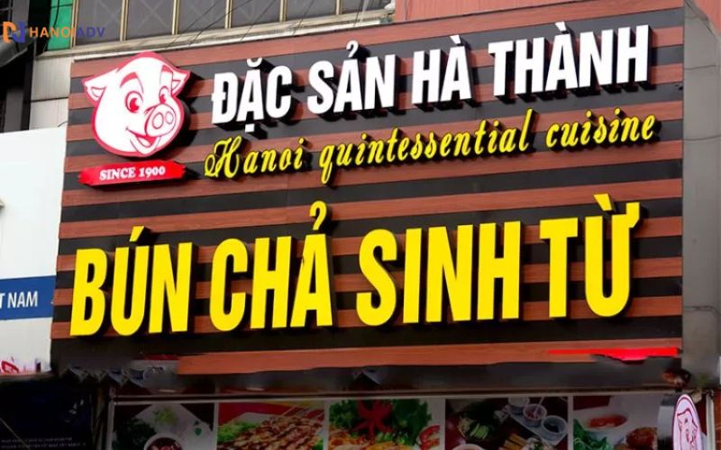 Biển đẹp - gọn gàng giúp tạo thiện cảm ban đầu và cảm giác yên tâm cho khách hàng về chất lượng vệ sinh.