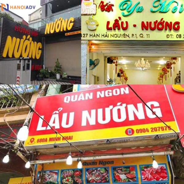 Các mẫu biển quảng cáo quán lẩu, nướng