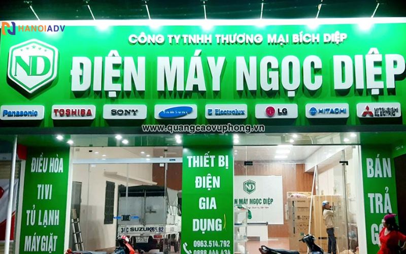 Chữ nổi inox gắn đèn LED nhằm tăng độ sáng, làm nổi bật font chữ vào buổi tối, thu hút sự chú ý, tăng hiệu quả quảng cáo vào ban đêm cũng như đảm bảo tính thẩm mỹ cho biển quảng cáo
