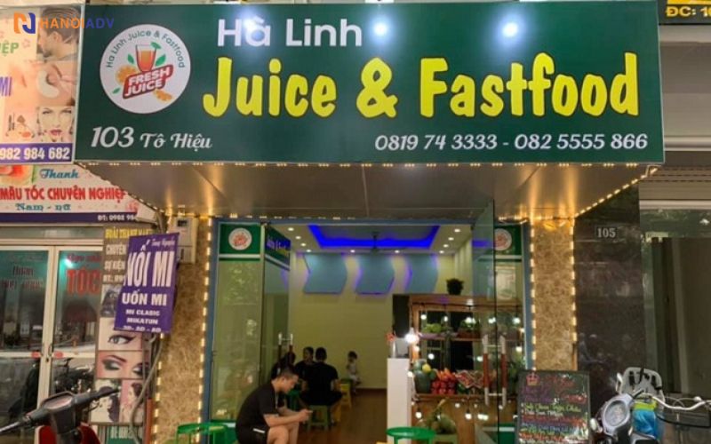 Font chữ to, rõ ràng, dễ nhìn từ xa.