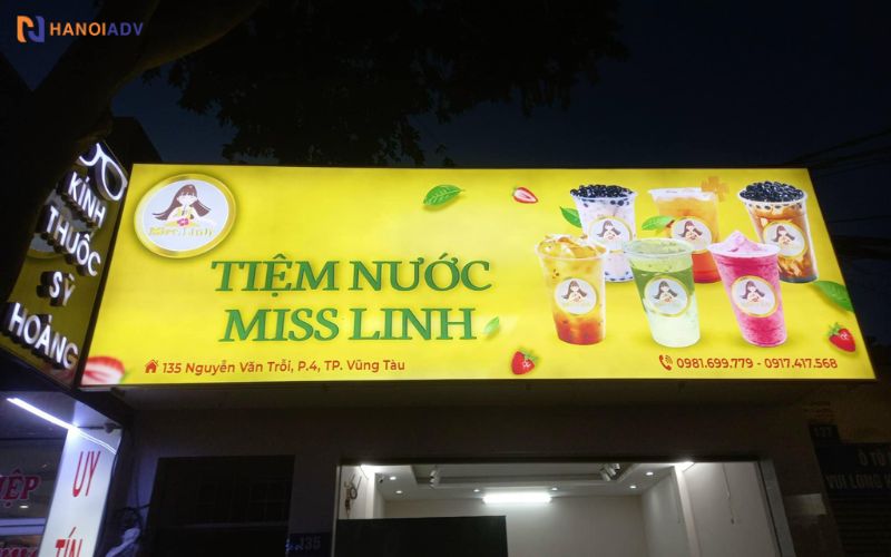 Biển hộp đèn giúp nổi bật thương hiệu