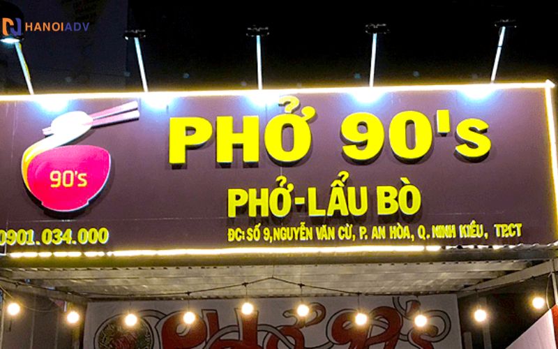 Kiểu chữ to, rõ, dễ nhìn từ xa