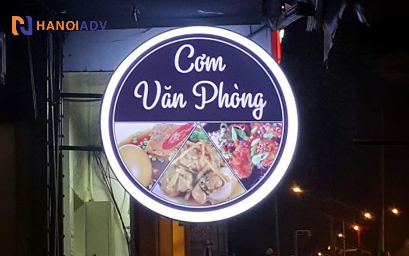 Biển vẫy hộp có đèn LED, nhỏ xinh