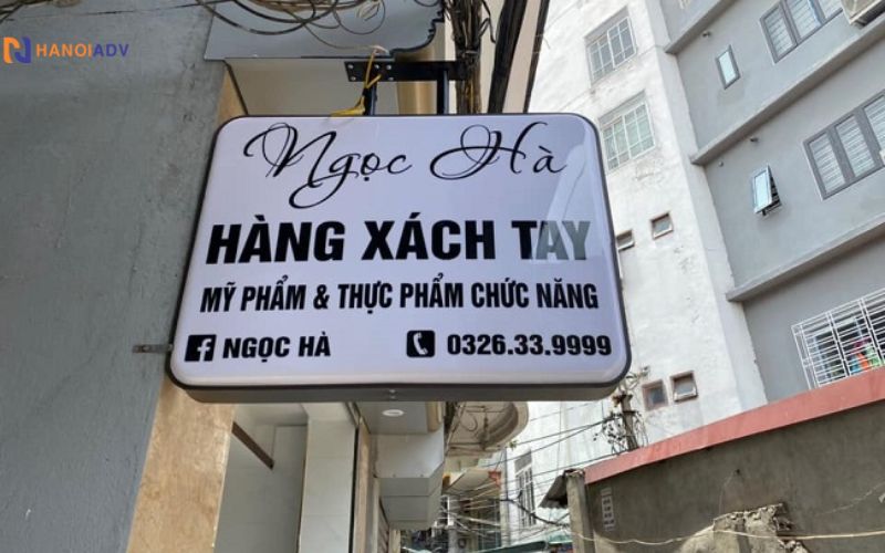 Biển vẫy mica đèn LED