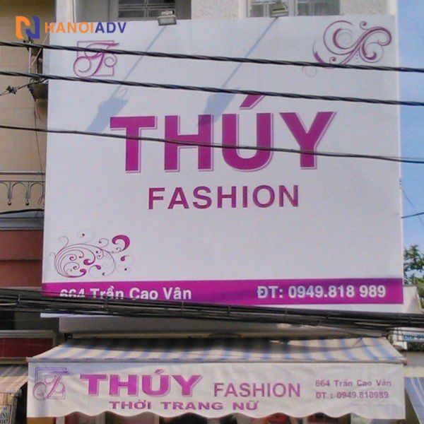 Mẫu biển bạt shop quần áo đẹp, giá rẻ, hút khách