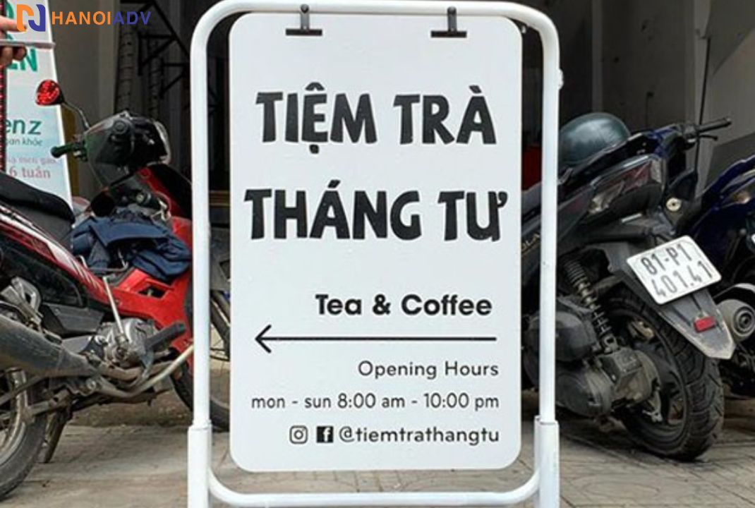 Phong cách trắng đen đon giản nhẹ nhàng phù hợp với quán nước giải khát