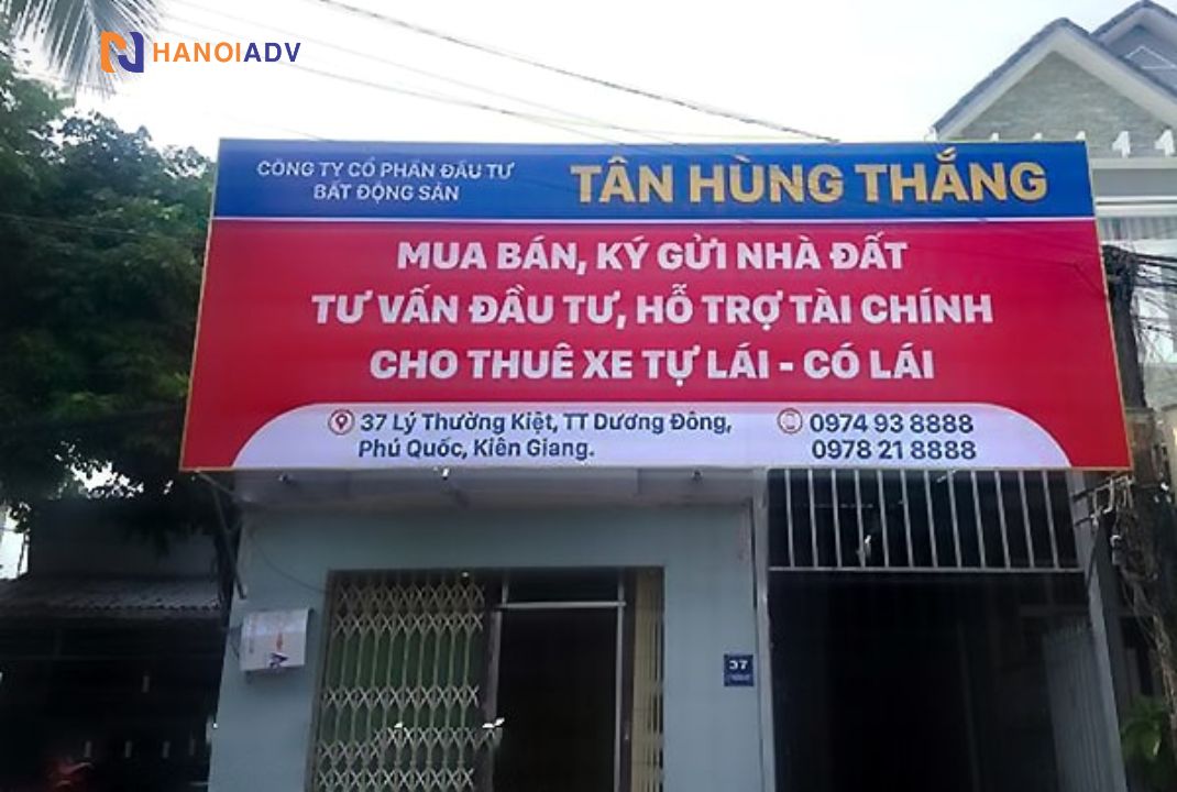 Biển bạt tiết kiệm chi phí, dễ thi công lắp đặt