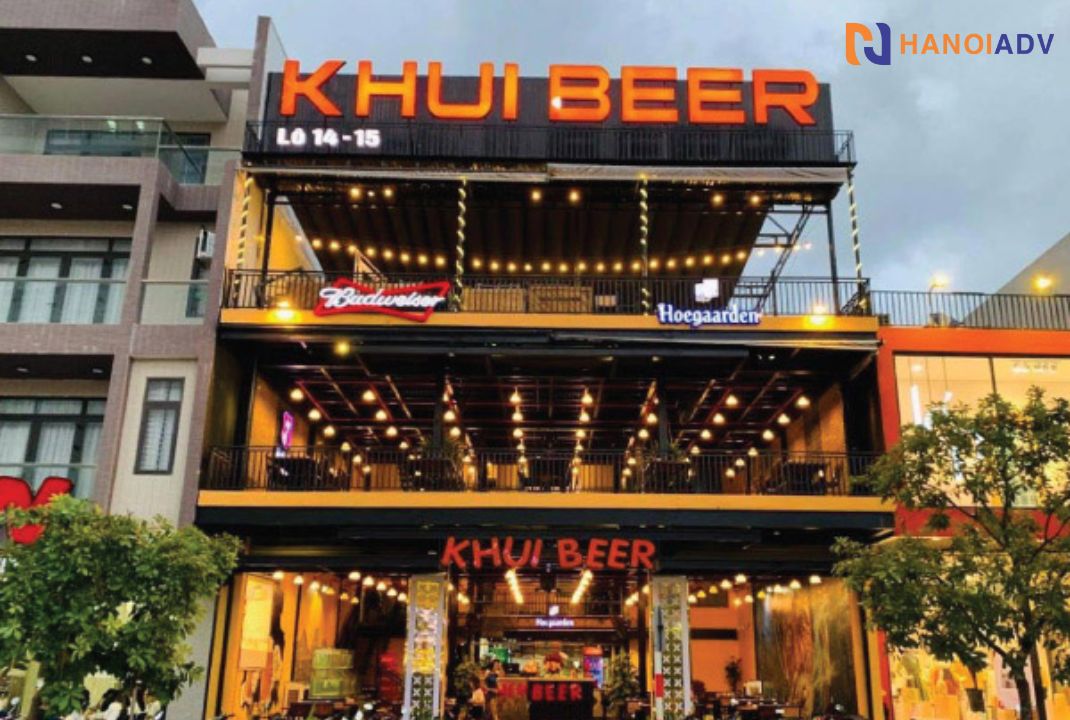 Thiết kế chữ nổi có đền led nổi bật vào ban đêm thu hút người nhìn