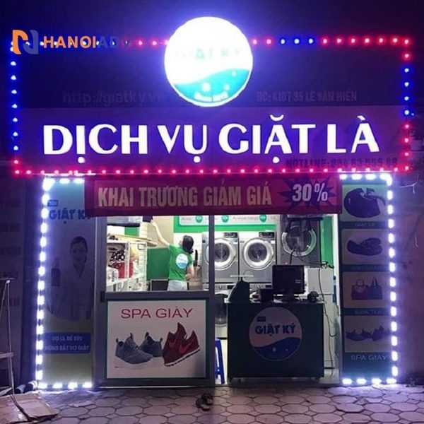 Tổng hợp mẫu biển quảng cáo giặt sấy đẹp