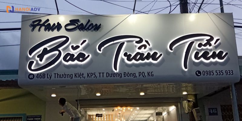 Bảng hiệu chữ nổi mica: Giải pháp quảng cáo đẳng cấp tại HanoiADV
