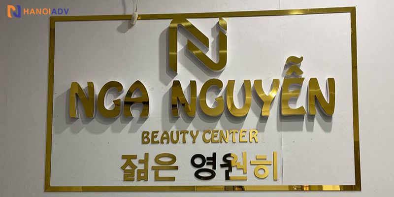 Báo giá chữ nổi alu gương vàng – Chốt đơn nhanh, thi công chuẩn đẹp cùng HanoiADV!