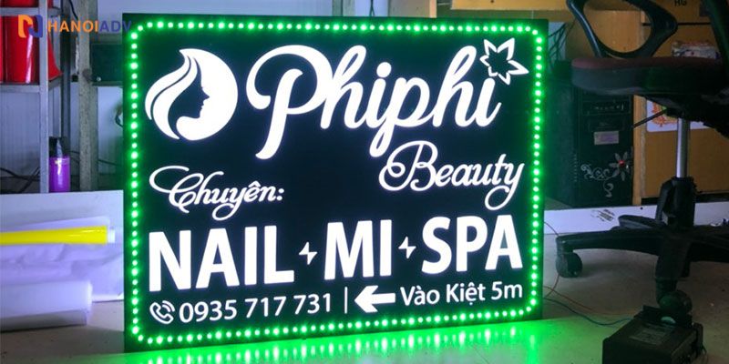 Biển alu âm bản – Giải pháp biển hiệu ấn tượng cùng HanoiADV