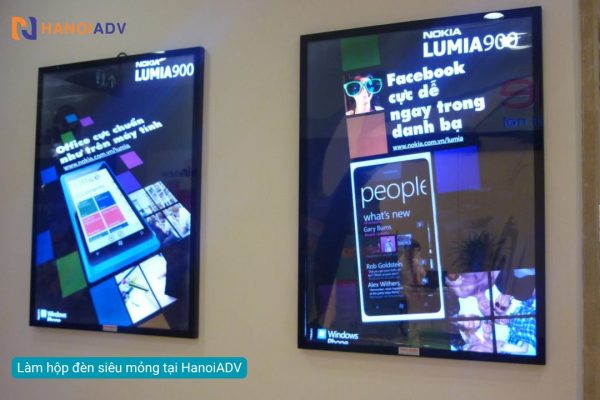 Làm hộp đèn siêu mỏng tại HanoiADV - Giải pháp quảng cáo nổi bật 2025