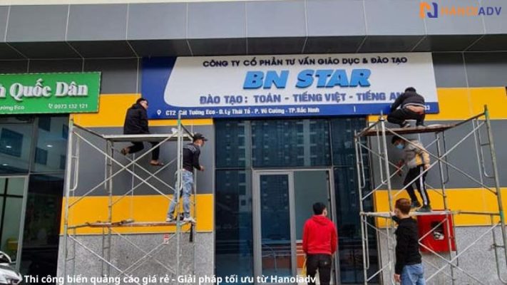 Thi công biển quảng cáo giá rẻ ở Sài Gòn
