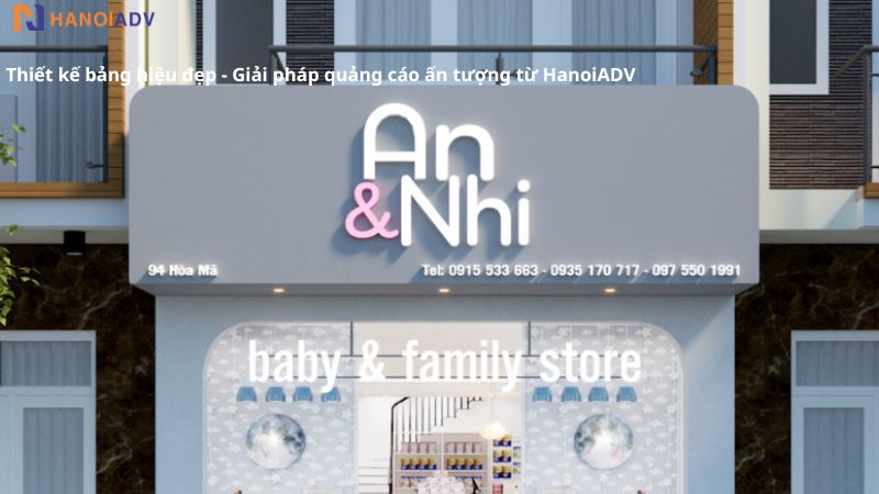 Bản thiết kế bảng hiệu đẹp của cửa hàng An&Nhi