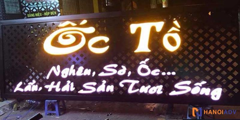Biển quảng cáo ốc nóng – Bí quyết tạo dấu ấn thương hiệu độc đáo từ HanoiADV
