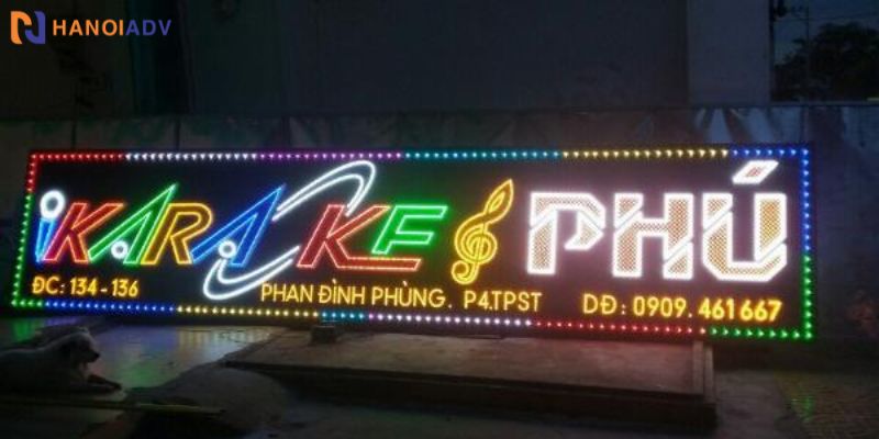 HanoiADV là đơn vị uy tín và chuyên nghiệp bậc nhất trong dịch vụ cung cấp biển vẫy karaoke