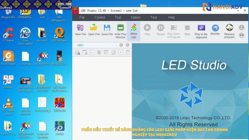 Led phầm mềm thiết kế quảng cáo led