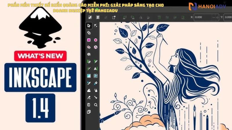 Phần mềm thiết kế biển quảng cáo miễn phí Inkscape