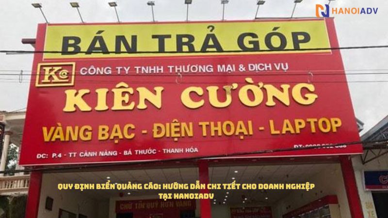Những quy định biển quảng cáo