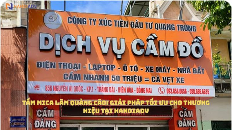 Chất liệu mica chống chịu tốt